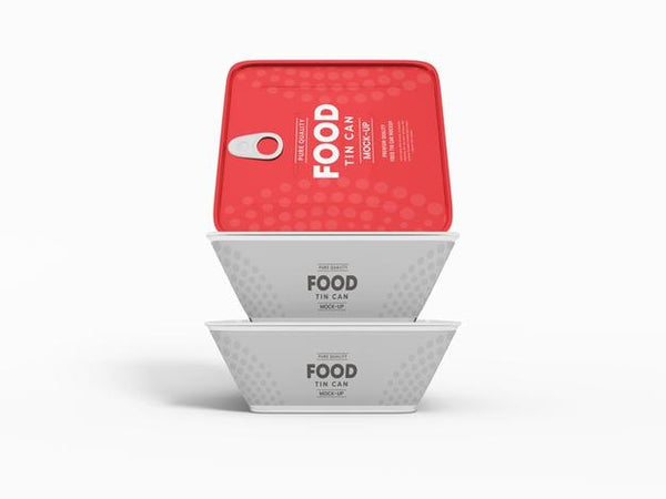 Free Foil Food Container Packaging Mockup Psd