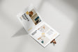 Free Folded Square Brochure Mockup