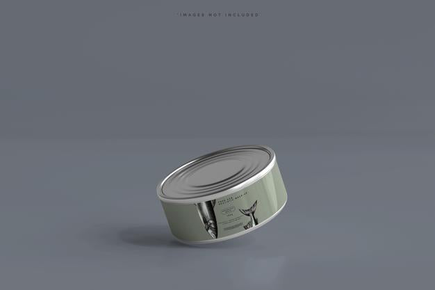 Free Food Can Mockup Psd