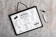 Free Food Menu Concept Mock-Up Psd