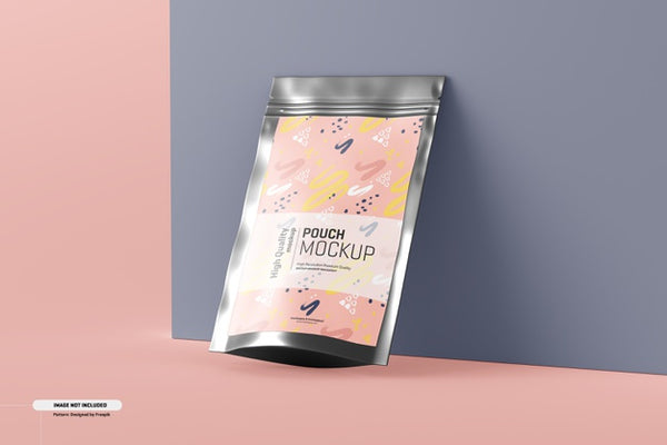 Free Food Supplement Pouch Packaging Mockup Psd