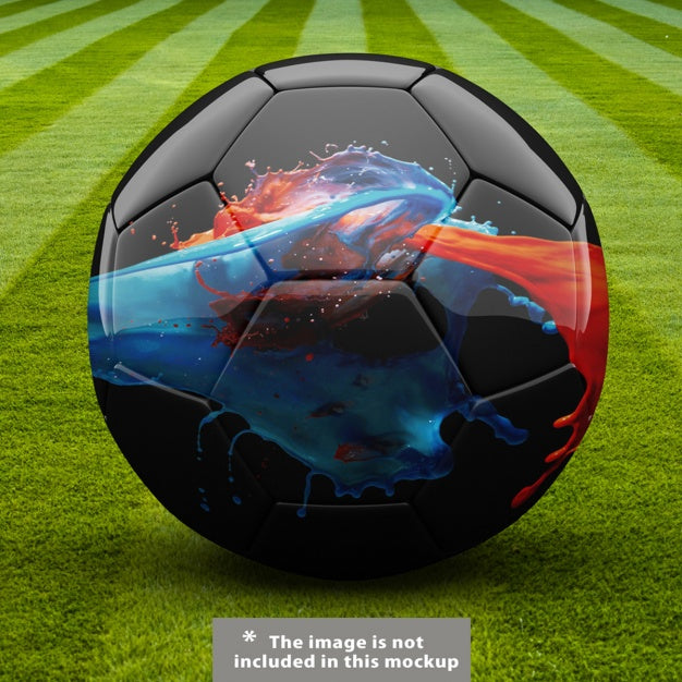Free Football Ball Mock Up Design Psd