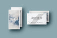 Free Four Vertical Business Card Mock Up Psd