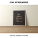 Free Frame Artwork Mockup Psd