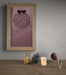 Free Frame Hooked On Wall With Christmas Decorations Under Psd