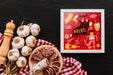 Free Frame Mockup With Traditional Spanish Food Psd