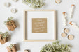 Free Frame Mockup With Wedding Concept Psd
