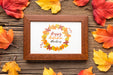 Free Frame Of Autumnal Leaves Psd
