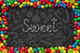 Free Frame Of Colorful Candies Psd