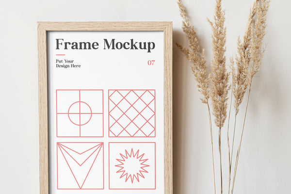 Free Frame On The Wall Mockup