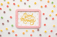 Free Frame With Good Morning Message Psd