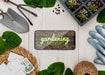 Free Frame With Tools For Gardening Psd