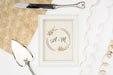 Free Frame With Wedding Cutlery Psd