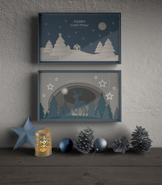 Free Frames With Thematic Theme For Christmas Psd