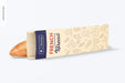 Free French Bread Paper Bag Mockup, Dropped Psd