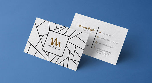 Free Front & Back Business Card Design Template & Mockup Psd