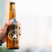 Free Front View Beer Bottle Held By Person Psd
