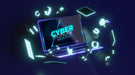 Free Front View Cyber Monday Laptop For Sale Mock-Up Psd
