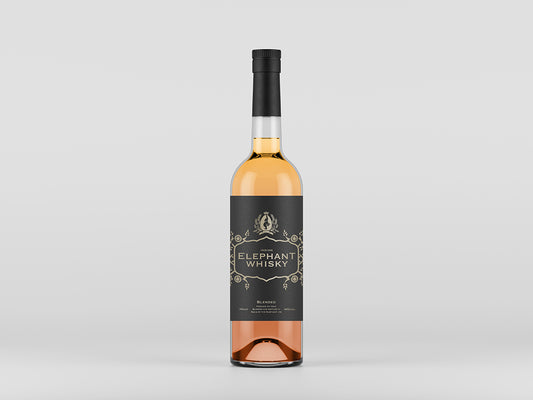 Free Front View Liquor Bottle Mockup