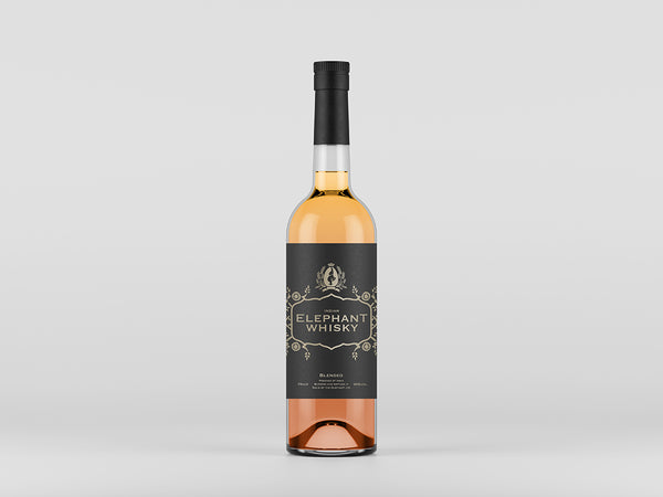 Free Front View Liquor Bottle Mockup