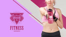 Free Front View Of Athletic Woman Holding Water Bottle Psd