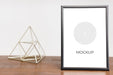 Free Front View Of Frame And Decoration For Home Interior Psd