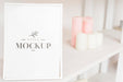 Free Front View Of Frame And Decorations For Home Interior Psd