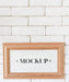 Free Front View Of Frame Mock-Up For Interior Decoration Psd
