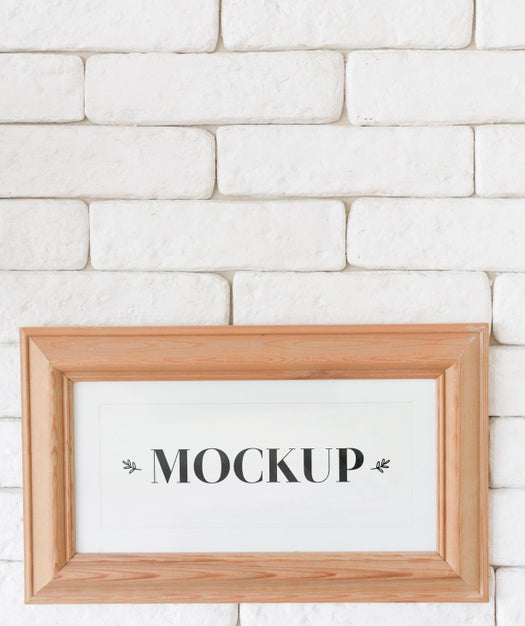 Free Front View Of Frame Mock-Up For Interior Decoration Psd