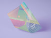 Free Front View Of Mock-Up Paper With Geometric Design Psd