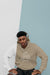 Free Front View Of Stylish Man In Hoodie With Headphones Psd