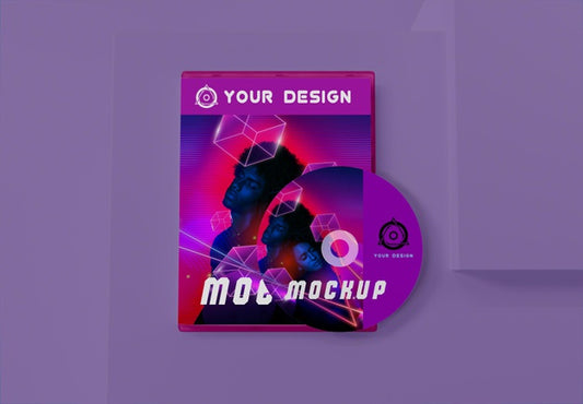 Free Gaming Abstract Packaging And Cd Mockup Psd