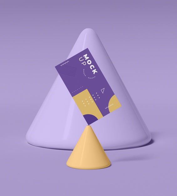 Free Geometric Shapes Concept Mock-Up Psd