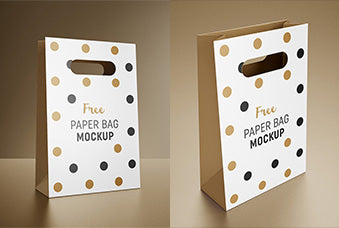 Free Gift Bag Mockup