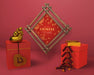 Free Gift Boxes And Wooden Frame For New Year Psd