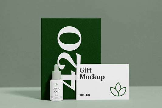 Free Gift Package Mockup