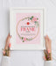 Free Girl’S Floral Hands Showing Frame Mockup