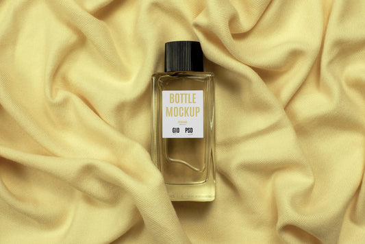 Free Glass Bottle Perfume Mockup