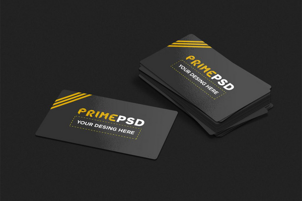 Free Glossy Business Card Mockup Psd