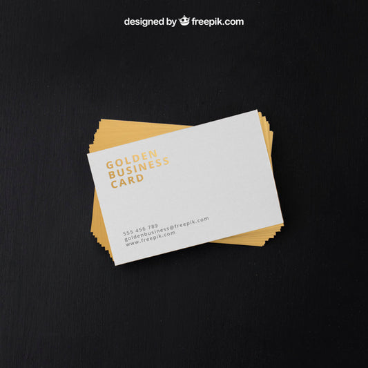 Free Golden Business Cards In Psd Format Psd