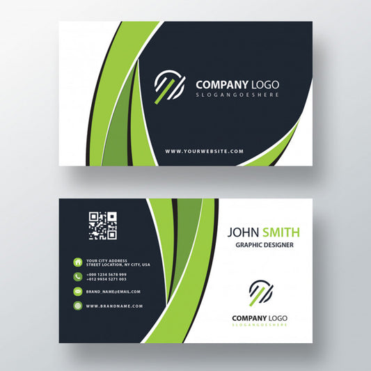 Free Green Corporate Card Mockup Psd