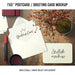 Free Greeting Card Mock Up Psd