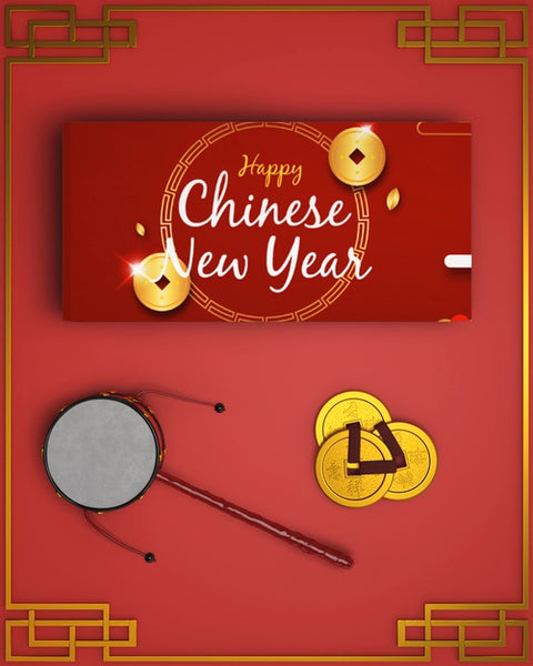 Free Greeting Card With Happy Chinese New Year Message Psd