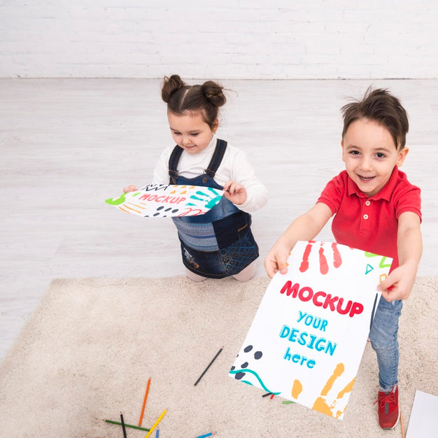 Free Group Of Children Playing Together Psd
