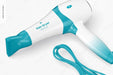 Free Hair Dryer Mockup, Close Up Psd