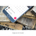 Free Half Mobile Phone Screen On Wood Mock Up Psd