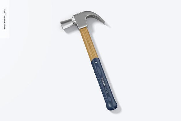 Free Hammer Mockup On White Psd