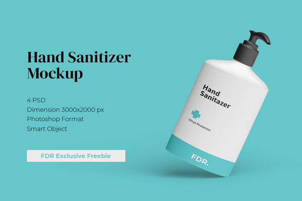 Free Hand Sanitizer Mockup