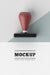 Free Hand Stamp With Handle Mock-Up Psd