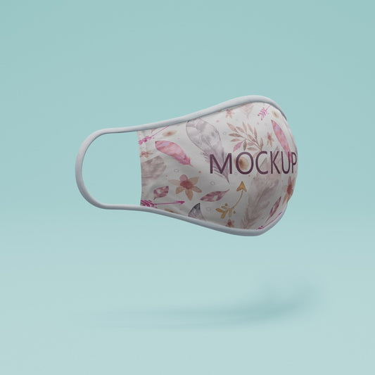 Free Handmade Face Mask With Mock-Up Concept Psd